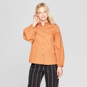 BRAND NEW Women's Long Sleeve Button-Up Blouse